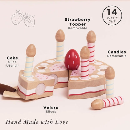 Le Toy Van - Sliceable Birthday Cake & Candles - 14pcs