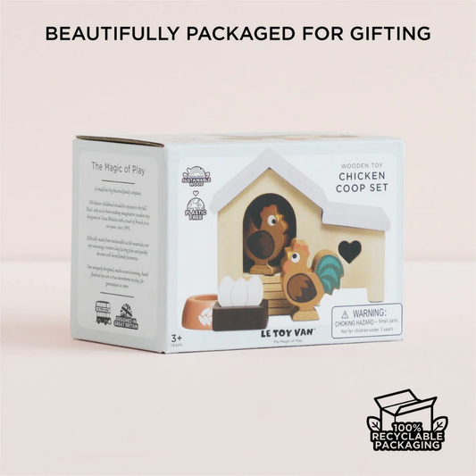 Le Toy Van - Dolls House Furniture: Chicken Coop Playset - 6pcs