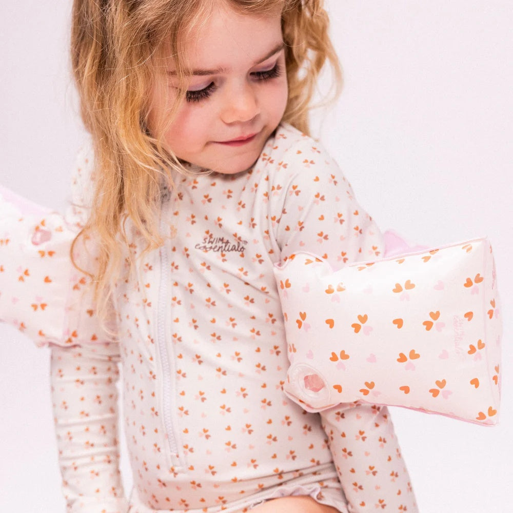 Swim Essentials - Swimming Armbands - Cozy Hearts 0-2 Years