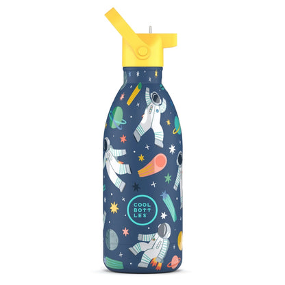 Cool Bottles - Kids Triple-Insulated Water Bottle - Galactic Ride 500ml