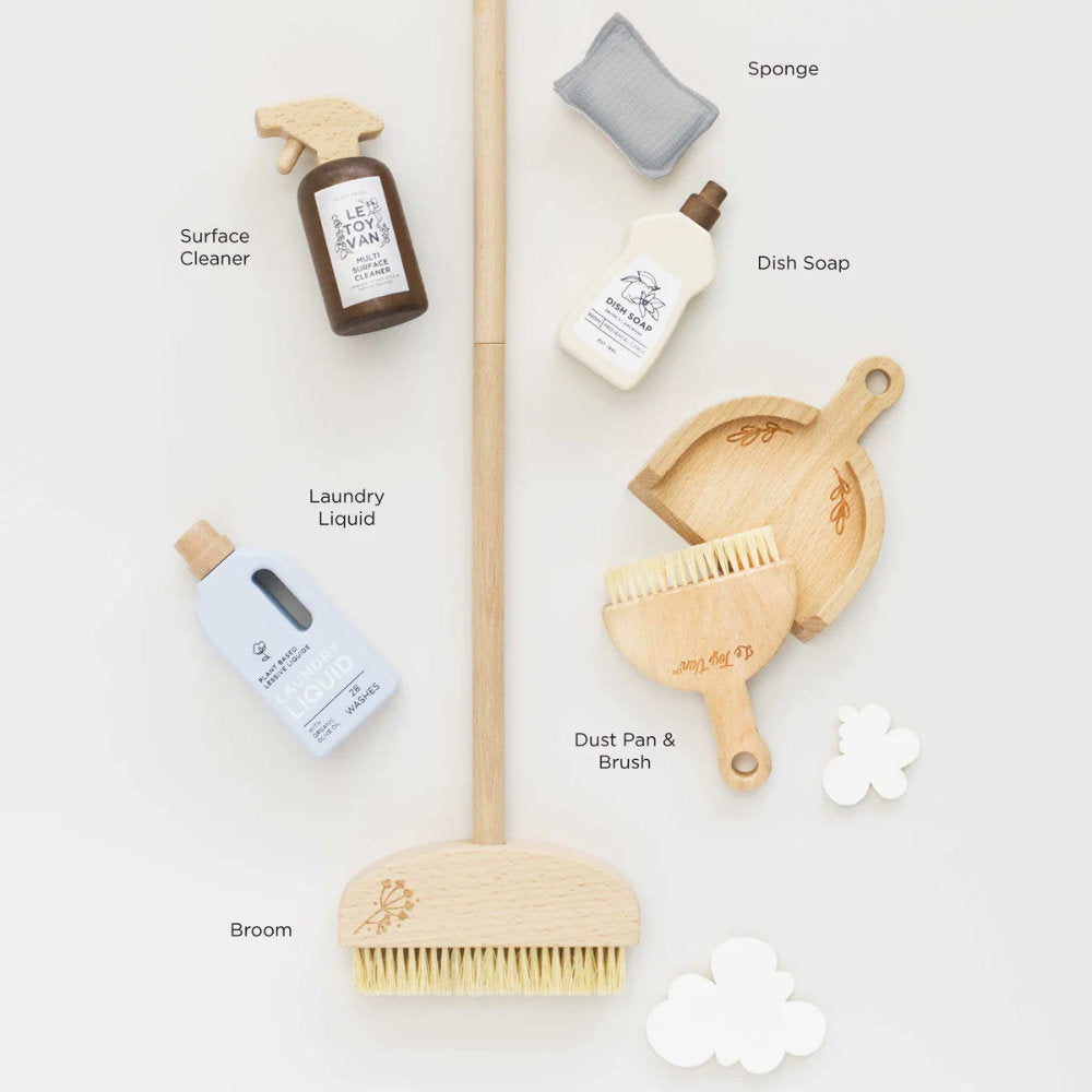 Le Toy Van - Wooden Cleaning Set - 7pcs