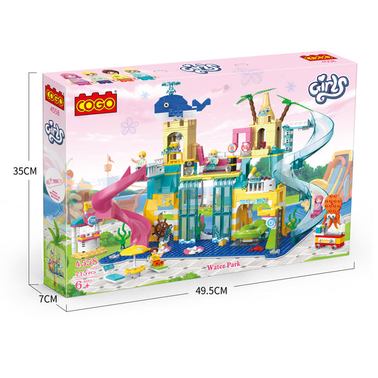 Cogo - Building Block Set - Water Park - 715 Pieces