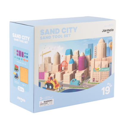 Jar Meló - Kinetic Sand Tools Set - 19-Piece City Building Kit