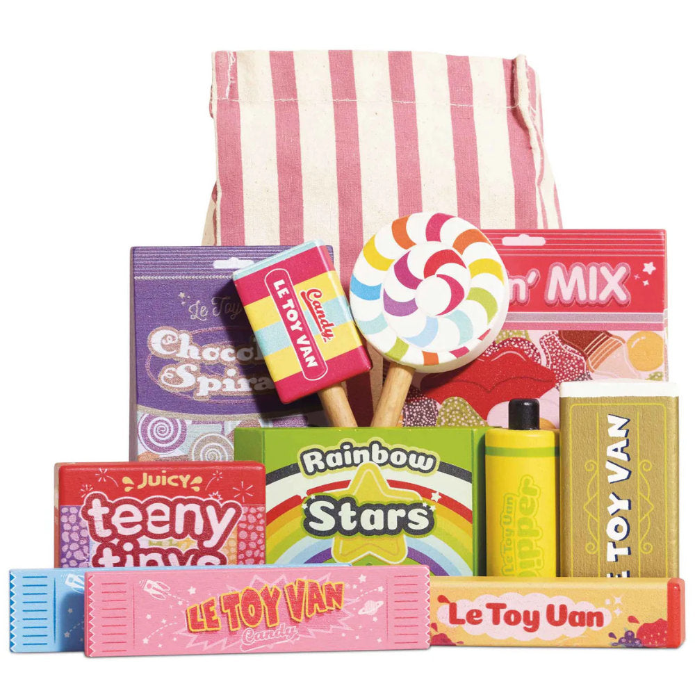 Le Toy Van - Wooden Retro Sweets and Candy Set - 11pcs