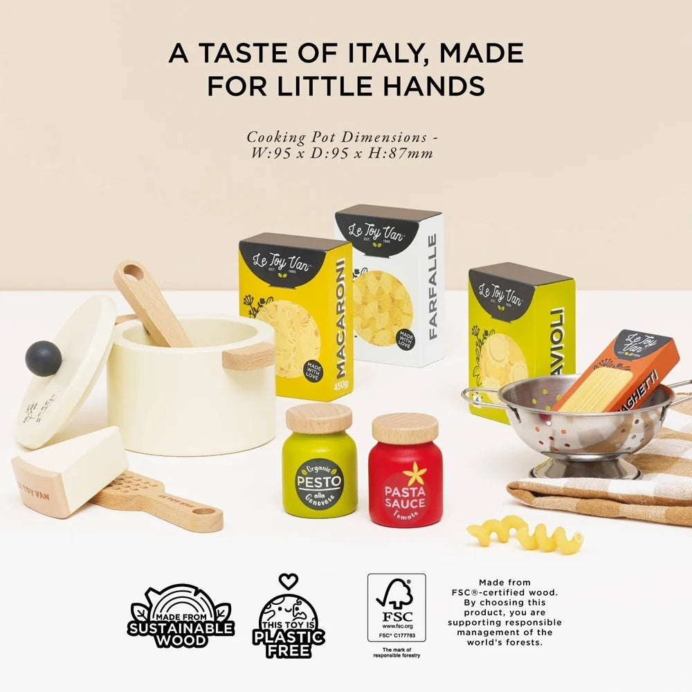 Le Toy Van - Wooden Organic Pasta Set - 12pcs