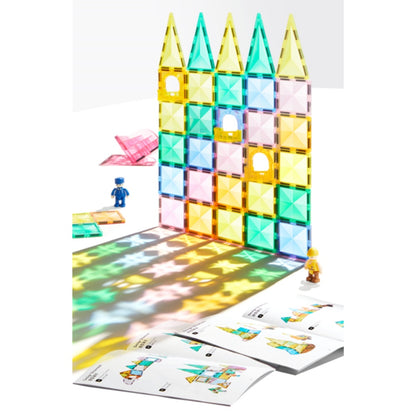 Mideer - Colourful Magnetic Tiles Building Set - Our Family - 32pcs