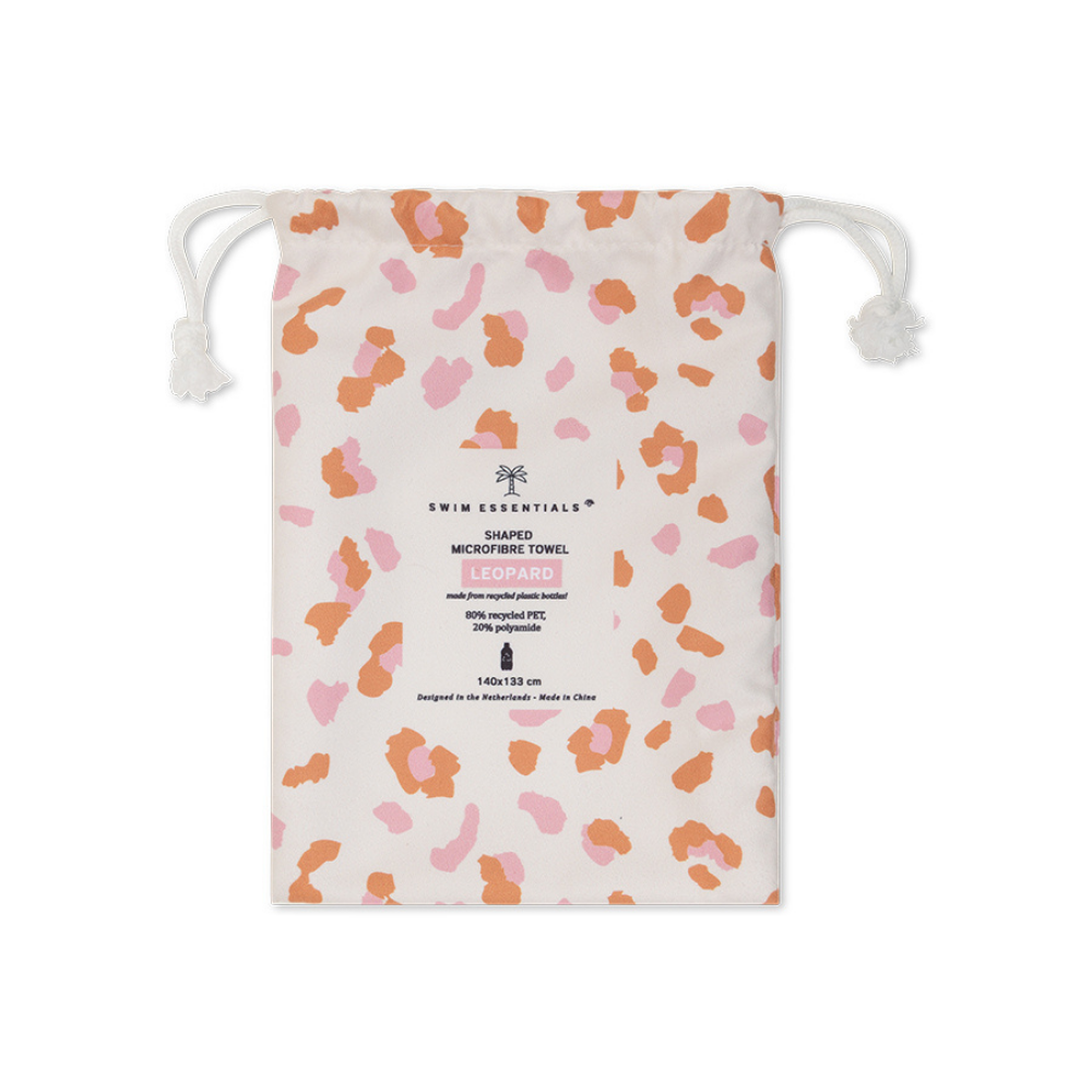 Swim Essentials - Shaped Beach Towel - Leopard