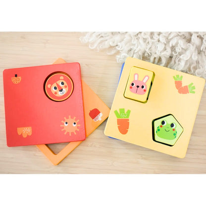 TookyToy - Wooden Shapes & Colours Puzzle