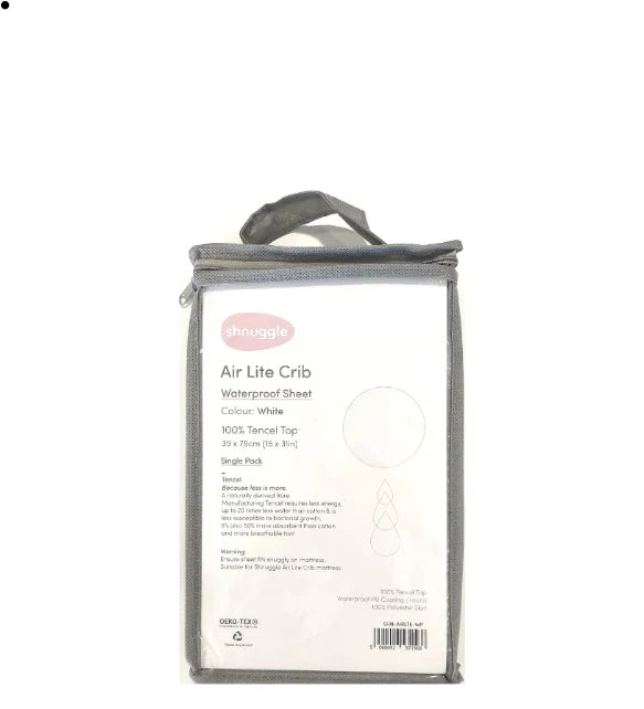 Shnuggle Air Crib Waterproof Sheet – Tencel Jersey Protector - Motherhood