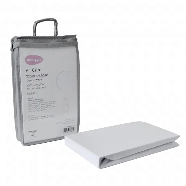 Shnuggle Air Crib Waterproof Crib Sheet | For Bedside Crib | 83 x 50 cm Shnuggle