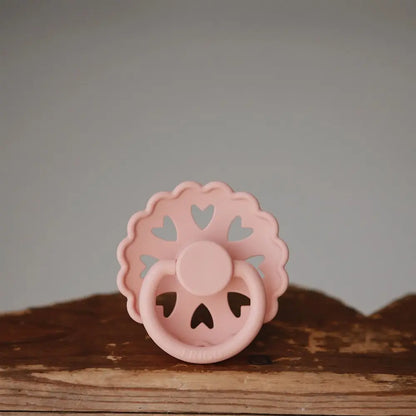 FRIGG Fairytale - Round Latex Pacifier - Little Match Girl (Blush) Frigg