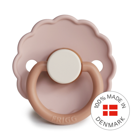 FRIGG Daisy Colourblock - Round Latex Pacifier - Biscuit - Motherhood