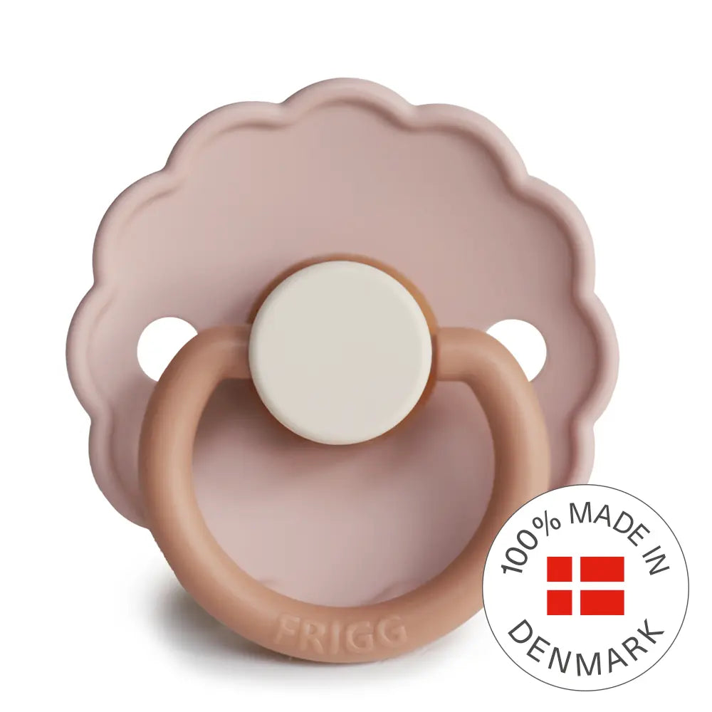 FRIGG Daisy Colourblock - Round Latex Pacifier - Biscuit Frigg