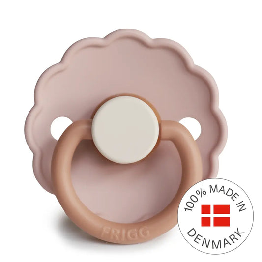 FRIGG Daisy Colourblock - Round Latex Pacifier - Biscuit Frigg