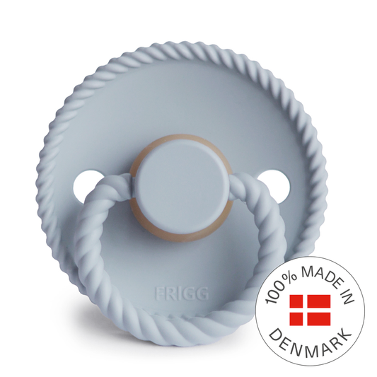Frigg Rope - Round Latex Pacifier - Powder Blue - Motherhood