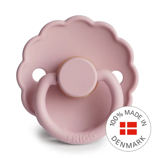 FRIGG Daisy - Round Latex Pacifier - Baby Pink Frigg