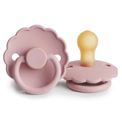 FRIGG Daisy - Round Latex Pacifier - Baby Pink Frigg