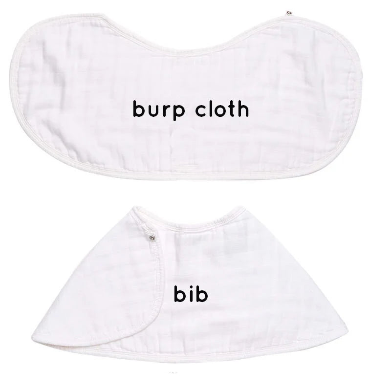 Maccie 2-in-1 baby burp cloth + bib set - Motherhood