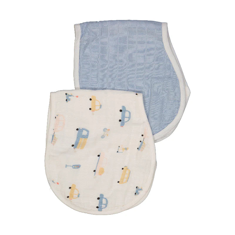 Maccie 2-in-1 baby burp cloth + bib set - Motherhood
