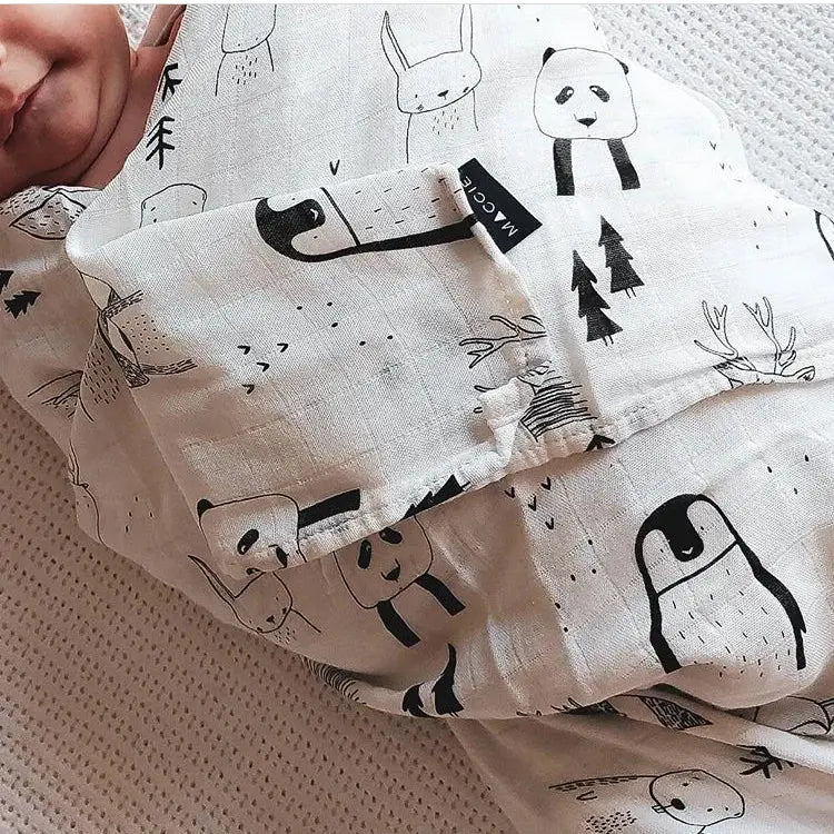 Maccie Bamboo cotton muslin swaddle blankets - Motherhood