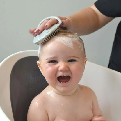 Shnuggle Baby Bath Brush – Soft Silicone Brush for Cradle Cap & Cleansing - Motherhood