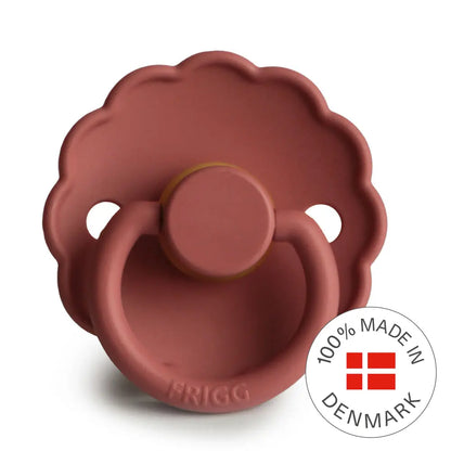 FRIGG Daisy - Round Latex Pacifier - Baked Clay Frigg