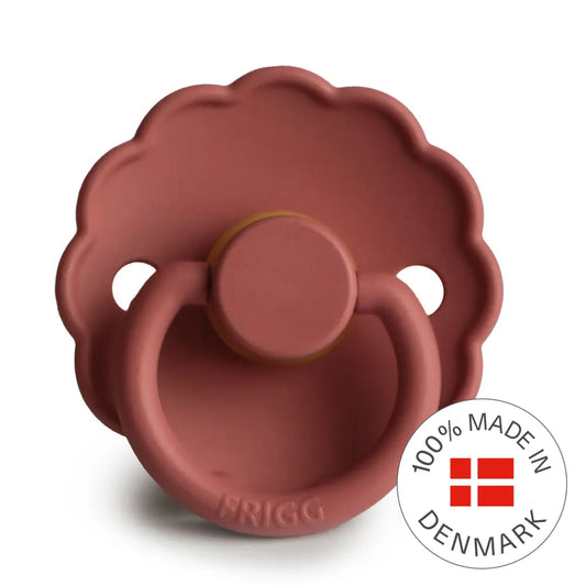 FRIGG Daisy - Round Latex Pacifier - Baked Clay Frigg