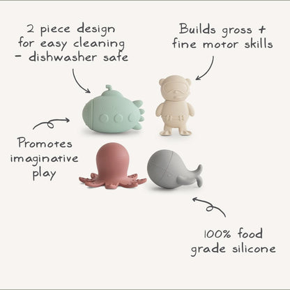 Mushie Bath Play Set - Sealife - Motherhood