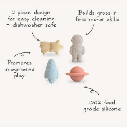 Mushie Bath Play Set - Space