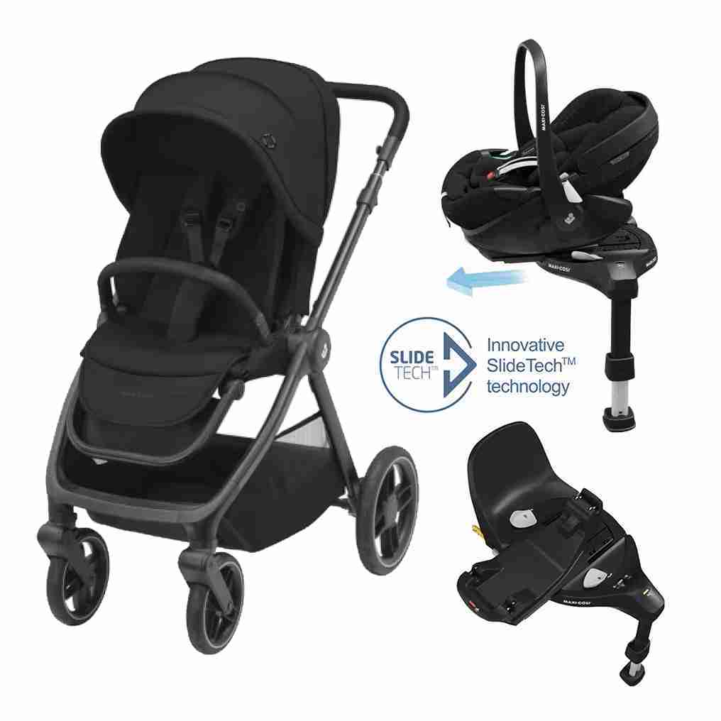 Oxford Travel System: Oxford Stroller + Pebble 360 Pro Car Seat + FamilyFix 360 Pro Slide Base by Maxi-Cosi