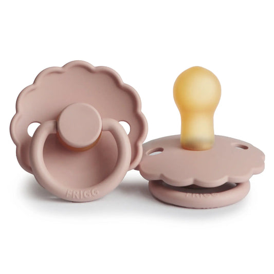 FRIGG Daisy - Round Latex Pacifier - Blush Frigg
