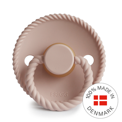 Frigg Rope - Round Latex Pacifier - Blush - Motherhood
