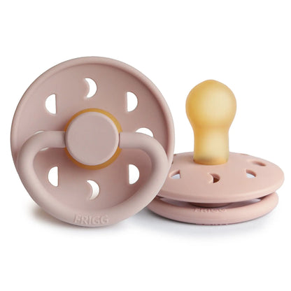 FRIGG Moon - Round Latex Pacifier - Blush Frigg