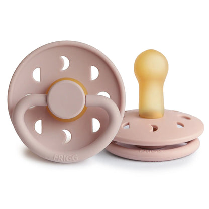 FRIGG Moon - Round Latex Pacifier - Blush Frigg