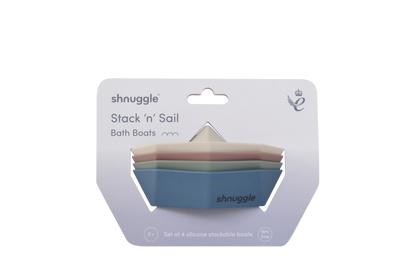 Shnuggle Stack 'n' Sail Silicone Boats Shnuggle