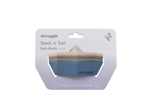 Shnuggle Stack 'n' Sail Silicone Boats - Motherhood