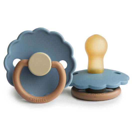 FRIGG Daisy Colourblock - Round Latex Pacifier - Breeze Frigg