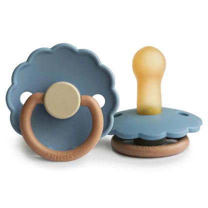 FRIGG Daisy Colourblock - Round Latex Pacifier - Breeze Frigg