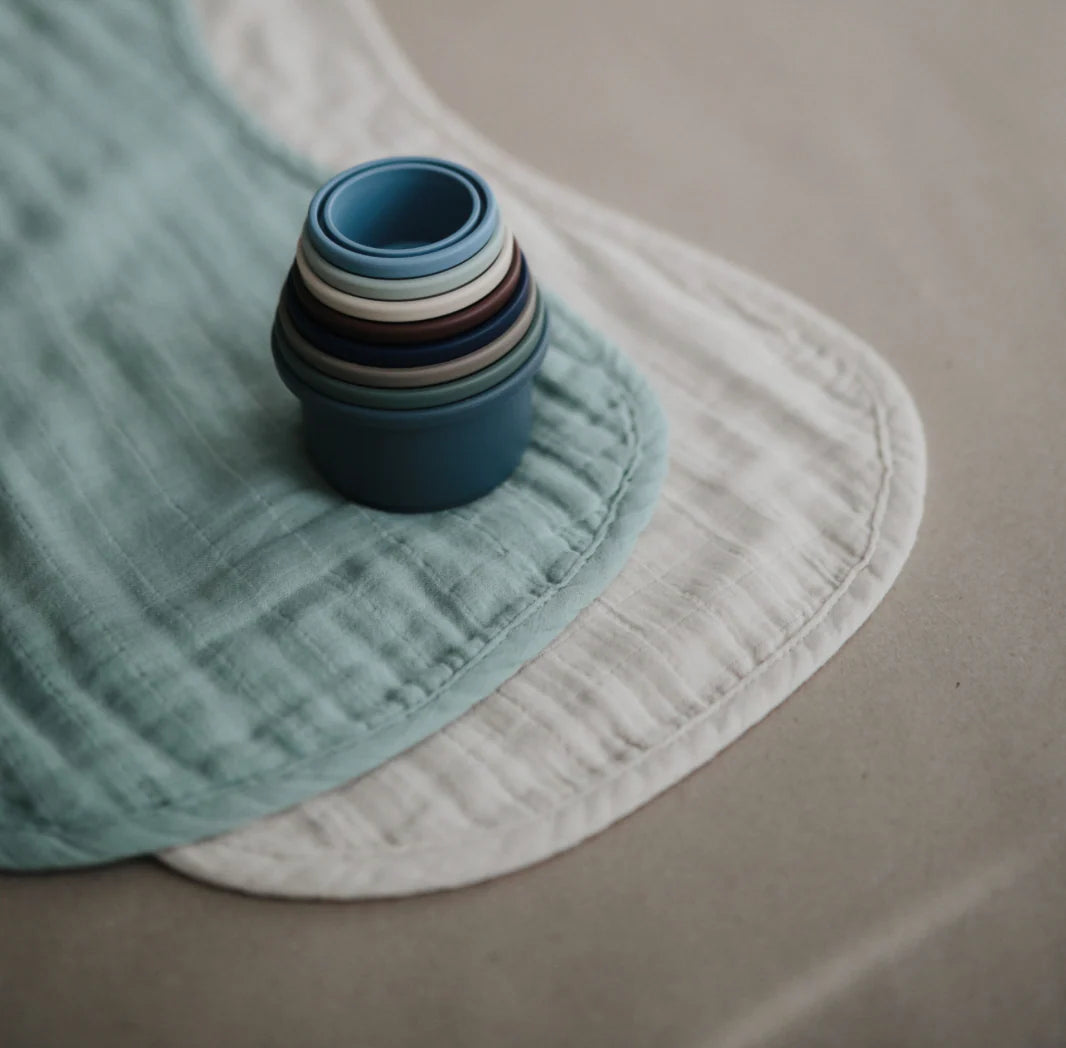 Mushie Burp Cloth 2P