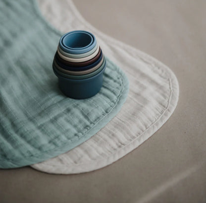 Mushie Burp Cloth 2P