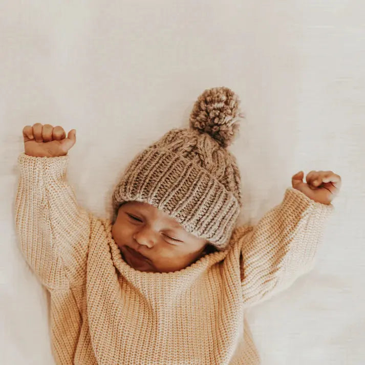 Rainberry Baby Cable Knit Beanie - Motherhood