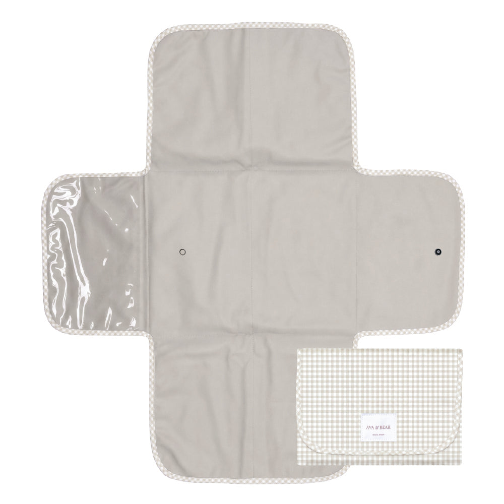 Ava & Bear Nappy Clutch Pearl Micro Gingham