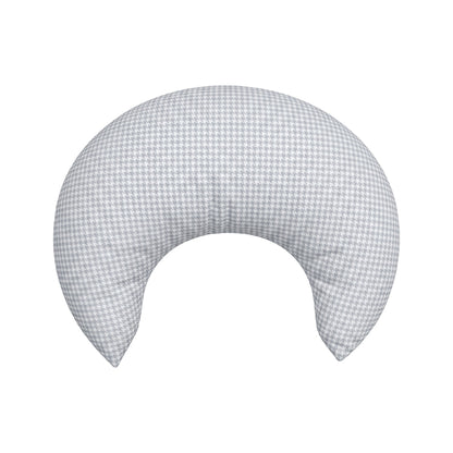 Ava & Bear Crescent Nursing Cushion Dusty Blue Houndstooth