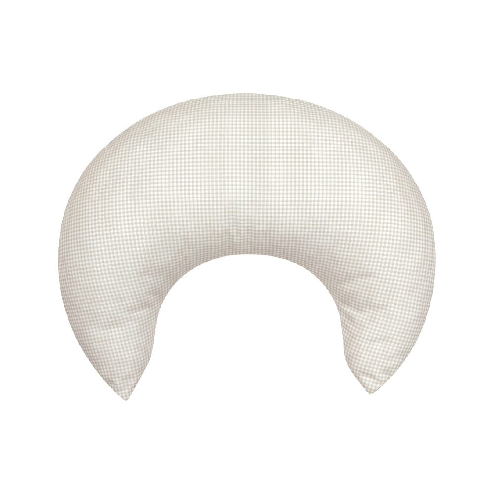 Ava & Bear Crescent Nursing Cushion Pearl Micro Gingham