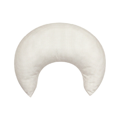 Ava & Bear Crescent Nursing Cushion Pearl Micro Gingham
