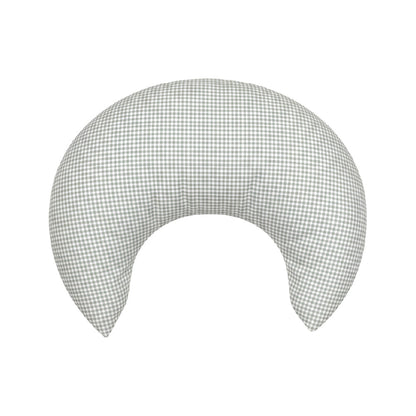Ava & Bear Crescent Nursing Cushion Sage Micro Gingham