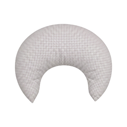 Ava & Bear Crescent Nursing Cushion Taupe Houndstooth