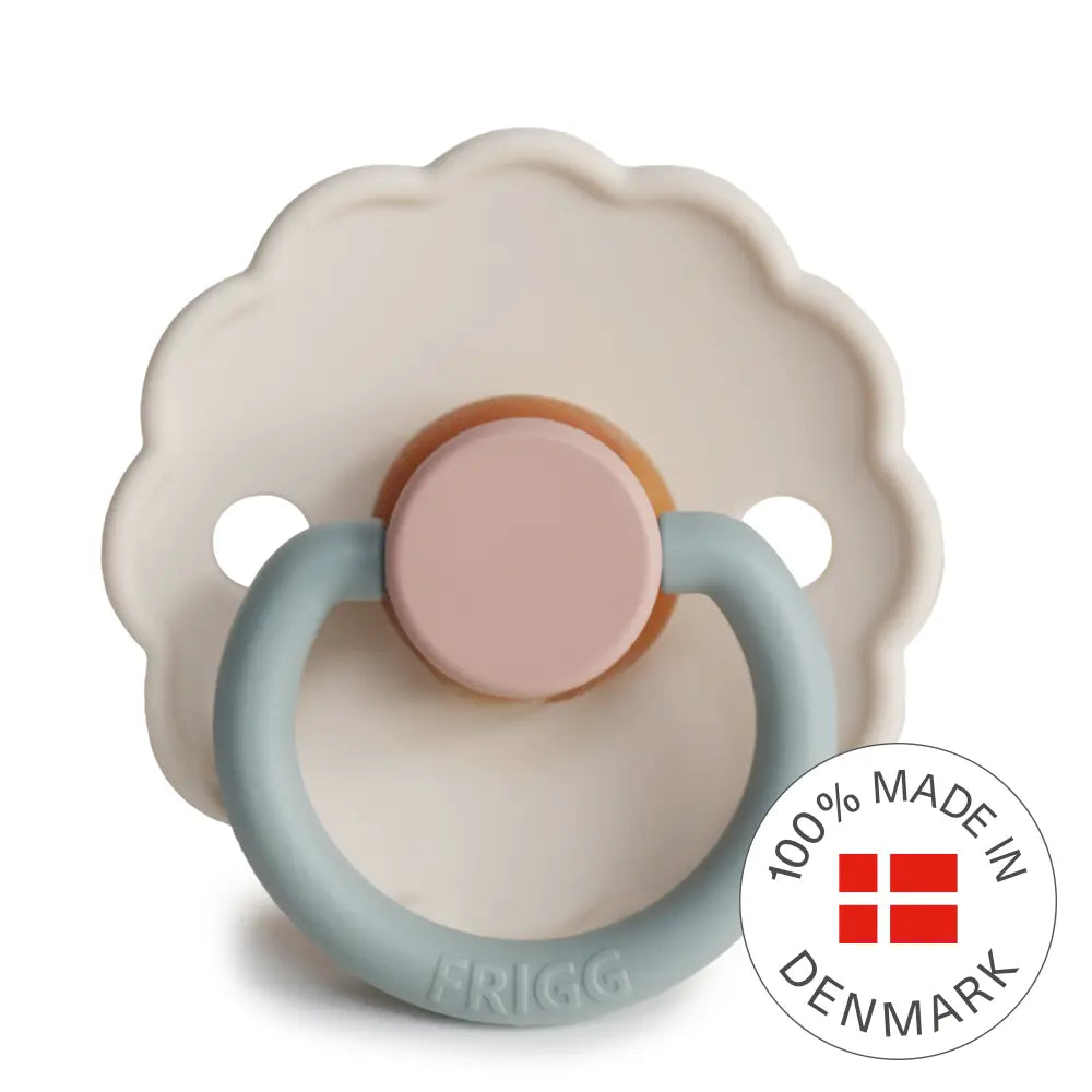 FRIGG Daisy Colourblock - Round Latex Pacifier - Cotton Candy Frigg