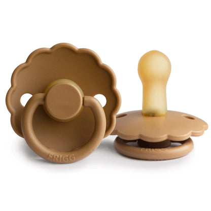FRIGG Daisy - Round Latex Pacifier - Cappucino Frigg