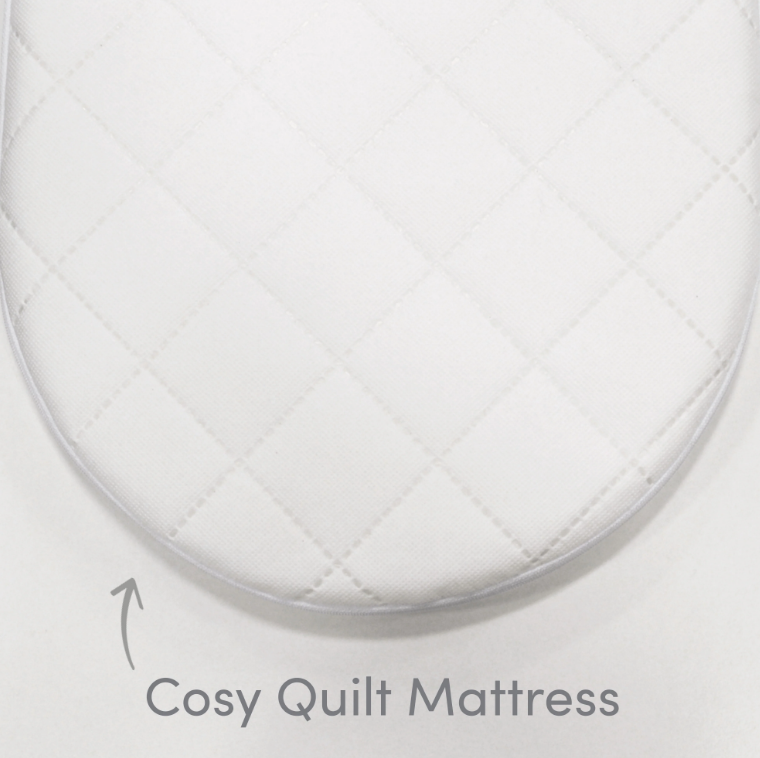 Shnuggle Moses Basket Mattress - Quilted